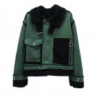 New 2017 Autumn Winter Short Lamb Wool Suede Jacket Women Casual Long Sleeved Korean Female Moto Bik