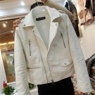 New 2017 Leather Jacket Women Fashion Slim Jaqueta De Couro Long Sleeve Turn-down Collar Zipper Spri
