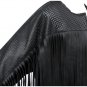 New Women Long PU Leather Jackets and Coats Fashion Fringe Black Hollow Out Slim Women Coat jaqueta 