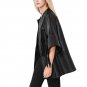 New Women Long PU Leather Jackets and Coats Fashion Fringe Black Hollow Out Slim Women Coat jaqueta 