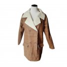 NYMPH 2017 Autumn Winter Women PU Suede Jacket Long Sleeve Lambswool Collar Coat Warm Thick Pockets 
