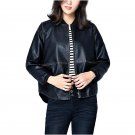 2017 Autumn Leather Jacket Women Casual Long Sleeve Zipper Slim Coat Fashion PU Leather Bomber Jacke
