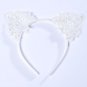 Funny Cat Ears Headband for Girls Women Lady hairband Water Soluble Lace Band Hair Accessories whole