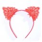 Funny Cat Ears Headband for Girls Women Lady hairband Water Soluble Lace Band Hair Accessories whole