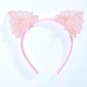 Funny Cat Ears Headband for Girls Women Lady hairband Water Soluble Lace Band Hair Accessories whole