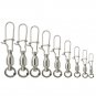 20PC Stainless Steel Fishing Tools Bearing Ring To Enhance The Needle Ring Connector Speed Ring #0~#