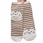 Cartoon Women Socks Cat Footprints 3D Animals Style Striped Warm Cotton Socks Lady Floor meias Socks
