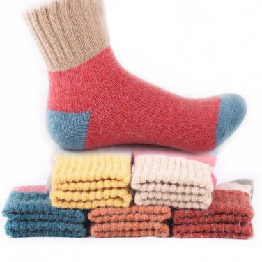 1 Pair winter ladies thermal rabbit wool cute female Cotton socks for women high quality thicken war