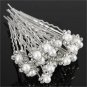 20Pcs Fashion Crystal Pearl Wedding Hair Pins Flower Bridal Hairpins Bridesmaid Hair Clips Hair Acce