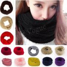 Women Fashion Winter Warm Infinity Circle Cable Knit Cowl Neck Long Scarf Shawl