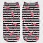 nutella white 3D Printed ladies cartoon short chaussette femme cute  korean socks