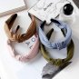 New summer hair headdress cloth broadside pressure Bow Headband knot head hoop