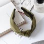 New summer hair headdress cloth broadside pressure Bow Headband knot head hoop