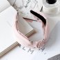 New summer hair headdress cloth broadside pressure Bow Headband knot head hoop