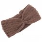 1PC Winter Knitted Woolen Bow Headband For Women Girls European Solid Warmer Ear Turban Stretch Hair