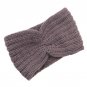 1PC Winter Knitted Woolen Bow Headband For Women Girls European Solid Warmer Ear Turban Stretch Hair