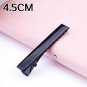 30PCS/Lot High Quality 3.2-5.5cm Silver-Color Black Hair Clips Flat Barrettes Iron Hairpins DIY Hair