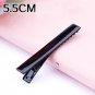 30PCS/Lot High Quality 3.2-5.5cm Silver-Color Black Hair Clips Flat Barrettes Iron Hairpins DIY Hair