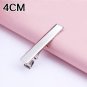 30PCS/Lot High Quality 3.2-5.5cm Silver-Color Black Hair Clips Flat Barrettes Iron Hairpins DIY Hair