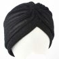 Aproms Women Bling Silver Gold Knot Twist Turban Headbands Cap Autumn Winter Warm Headwear Casual St
