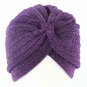 Aproms Women Bling Silver Gold Knot Twist Turban Headbands Cap Autumn Winter Warm Headwear Casual St