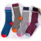 PEONFLY Blue Patchwork Autumn Winter Pattern Women cotton Lovers funny novelty happy Socks female co