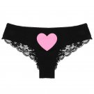 Women Lace Briefs Lady Love Sexy Pink Heart Panties Womens Low Waist Intimates Lingeries Intimates U