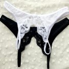 Lace Temptation Open Crotuch G-strings Thongs Tangas Sexy Panties Underwear Women Female Intimates L