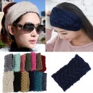 Promotion! Winter Beauty Fashion 13 Colors Flower Crochet Knit Knitted Headwrap Headband Ear Warmer 
