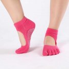 [COSPLACOOL]New Dance Half Toe Ankle Grip Short Backless Pilates Socks Women Non Slip Toe Socks Full