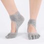[COSPLACOOL]New Dance Half Toe Ankle Grip Short Backless Pilates Socks Women Non Slip Toe Socks Full