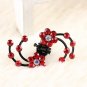 6Pcs/pack Wedding Bridal Hair Claws Women Mini Headwear Rhinestone Snowflake Hair Clips Flower hairp