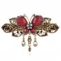 1 pcs Elegant Women Retro Vintage Crystal Diamond Butterfly Flower Barrettes Hair Clips Hair Band Ac
