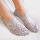 1Pair Women Girls Spring Summer Soft Breathable Cute Lace Flower Short Antiskid Invisible Ankle Comf