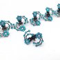 LNRRABC 6 Pcs/Set Rhinestones Flower Hair Clips Clamp Women Lady Hair Claws Bridal Jewelry Hair Acc