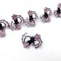 LNRRABC 6 Pcs/Set Rhinestones Flower Hair Clips Clamp Women Lady Hair Claws Bridal Jewelry Hair Acc