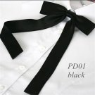 Free Shipping  Fashion Women Girls Cute Party Adjustable Bow Neck Tie 4 Colors retail plain satin wa