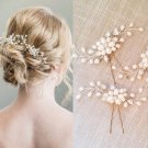 1Pcs Crystal Pearl Hairpins Women Lady Hair Clips Hairclip Hair Flowers Brides Wedding Hair Accessor