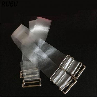3Pair Women\'s Adjustable Transparent Silicone Bra Straps Elastic Underwear Shoulder Strap Backless 