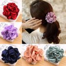 2017 Big Rose Flower Elastics Hair Holders Rubber Bands Girls Women Kawaii Cute Tie Gum Fabric Hot S