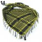 Unisex Lightweight Plaid Tassel Arab Desert Shemagh KeffIyeh Scarf Wrap Pashmina