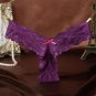 Plus Size S M L XL Women Super Sexy Thin G String Bowknot Lace Underwear Lady Thongs