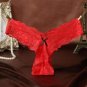 Plus Size S M L XL Women Super Sexy Thin G String Bowknot Lace Underwear Lady Thongs