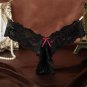 Plus Size S M L XL Women Super Sexy Thin G String Bowknot Lace Underwear Lady Thongs