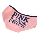 12 Style Women Sexy Underwear Panties Cotton Stripe Mid Rise Panties Cute Letter Pink Print Girl Cas