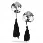 Women Sexy Sequin Self Adhesive Tassel Cover Heart Shape Bra Nipple Cover Pasties Breast Petals 2pcs