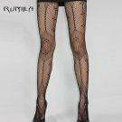 Fashion Womens Lady Girls Black Sexy Fishnet Pattern Jacquard Stockings Pantyhose Tights  skull Woma