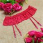 Soft Sexy Women Lace Lingerie Garter Belt G string Sheer Briefs Thongs Dual Layer