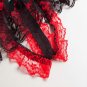 Women\'s Sexy Lace Panties High-Crotch Transparent Floral Briefs Underwear BK