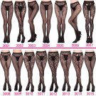 1Pc Black Sexy Striped Lace Top Garter Belt Stockings New Fashion Design Lingerie Tights Woman Panty